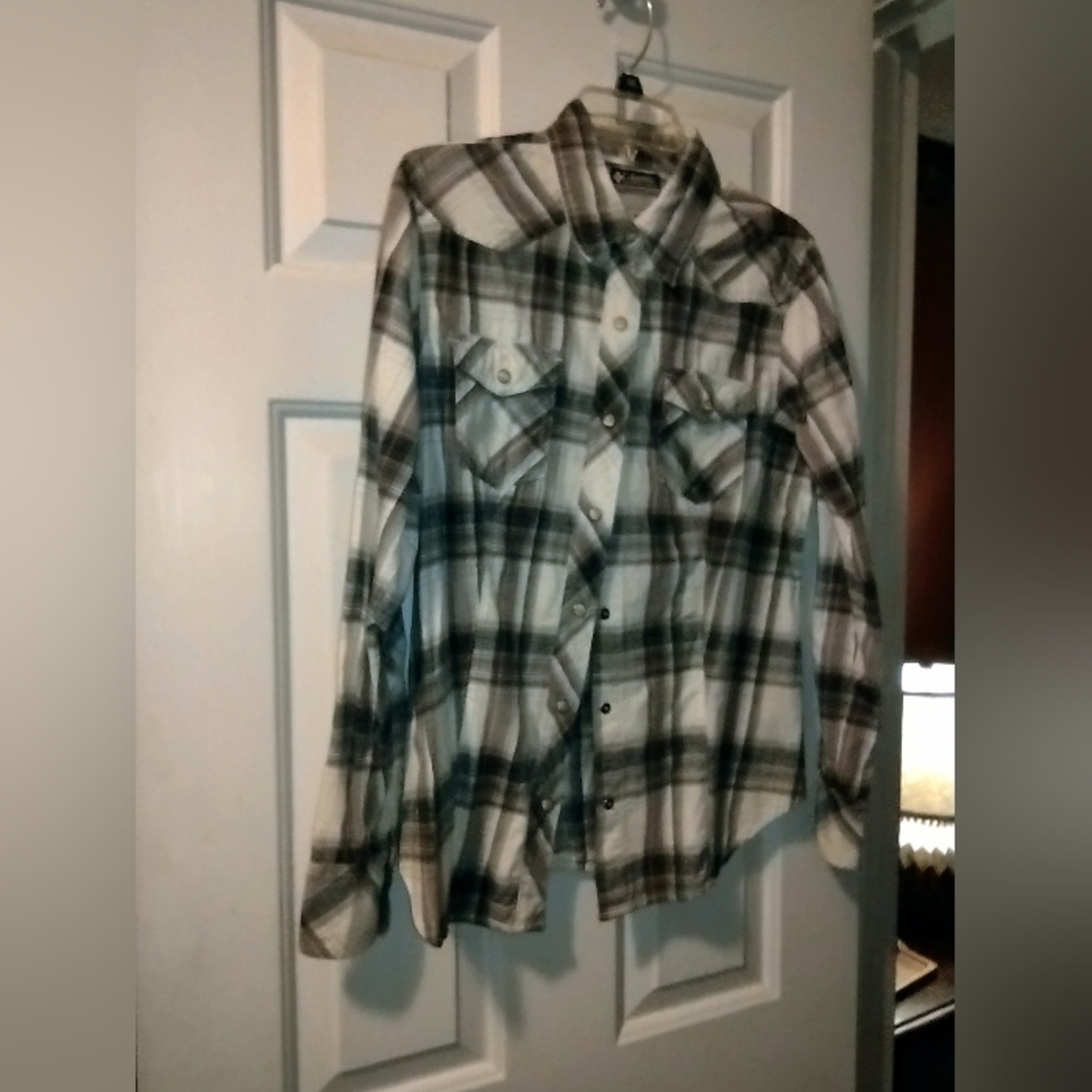 Columbia Plaid Flannel Shirt
